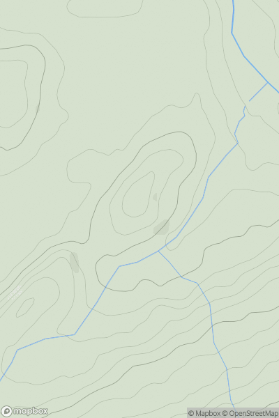 Thumbnail image for Bryn-teg [Carmarthen to Vale of Neath] showing contour plot for surrounding peak